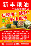 新丰粮油店彩色五谷杂粮大图海报