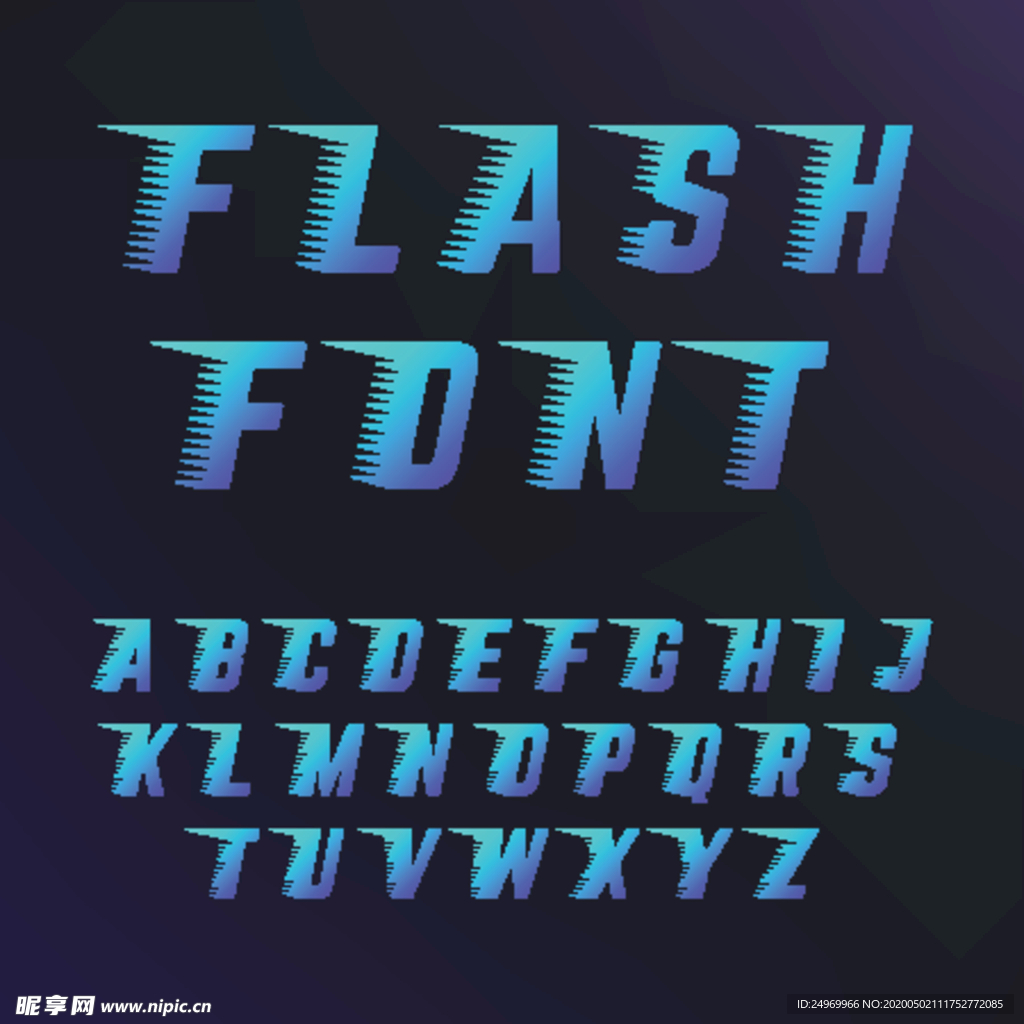 发光字母