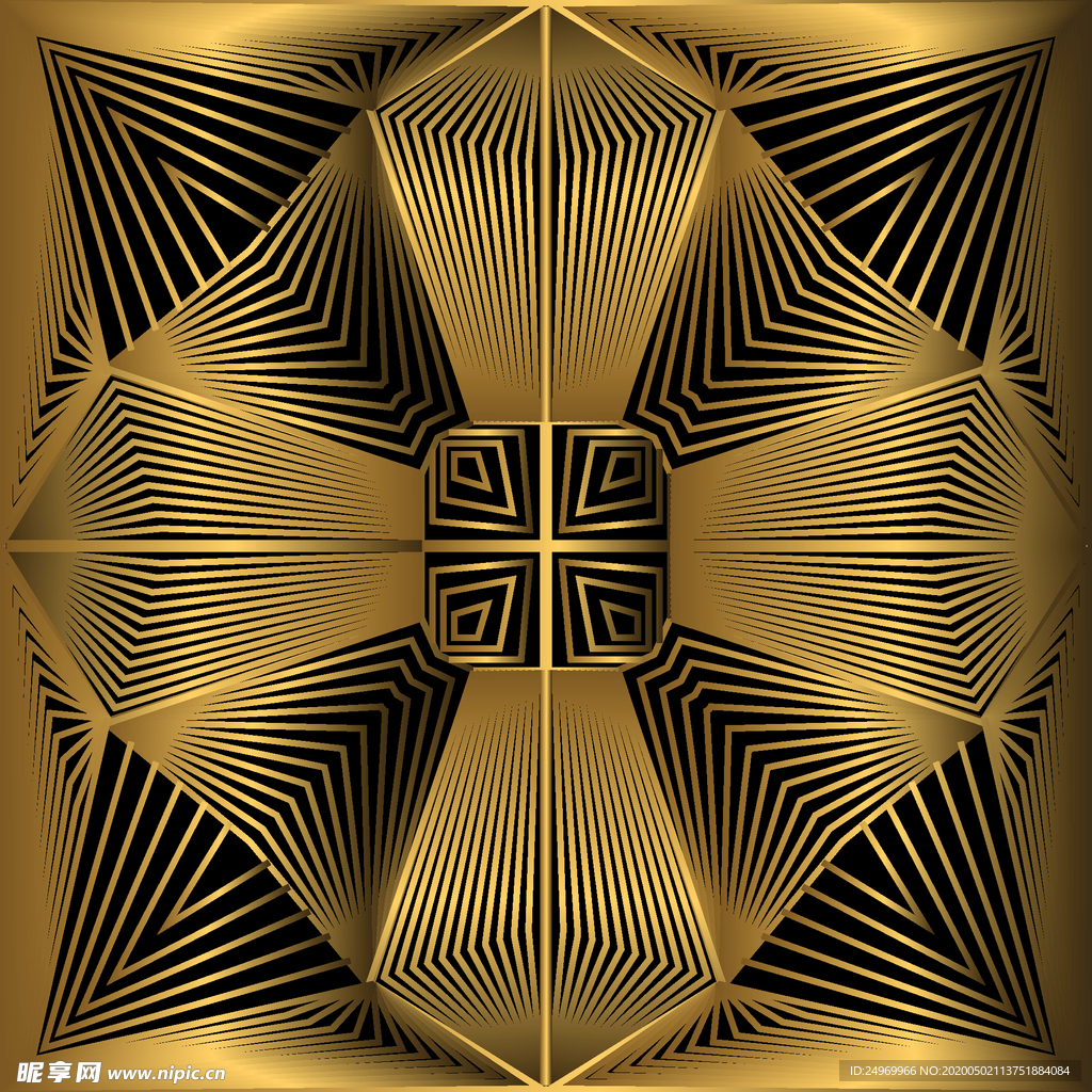 金色花纹