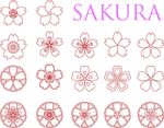 矢量花朵图案