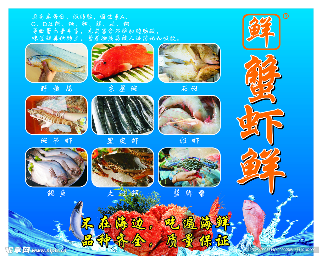 海鲜店海报