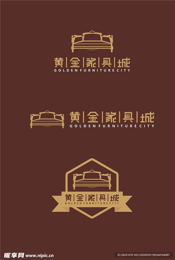 黄金家具城logo