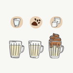 矢量果汁甜品食物素材
