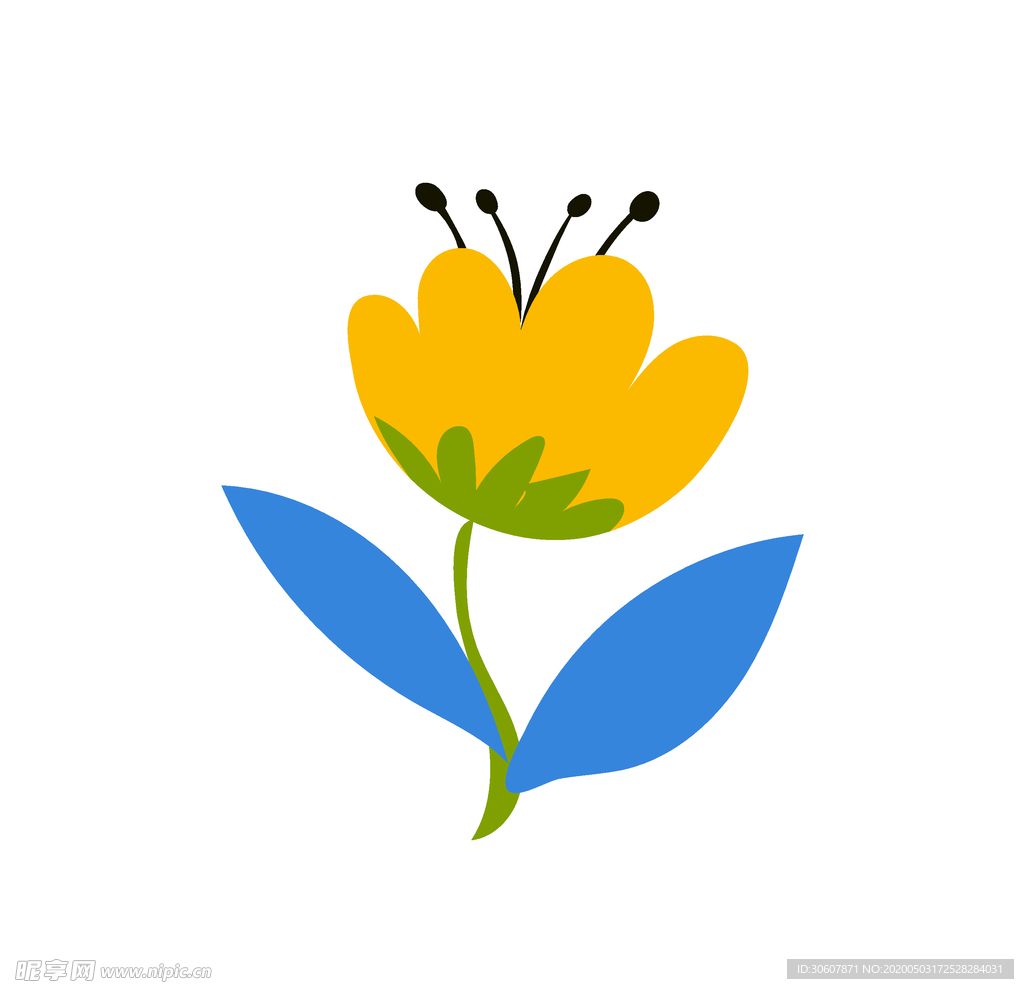 卡通花