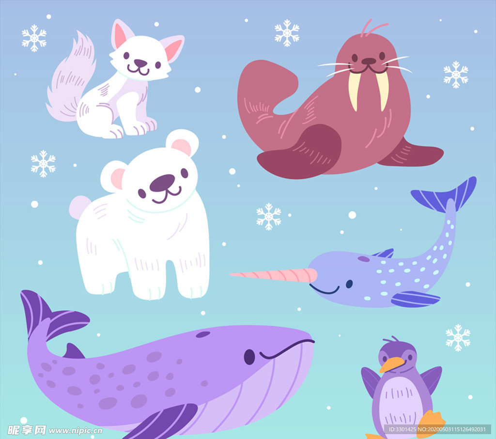 6款可爱 南北极动物