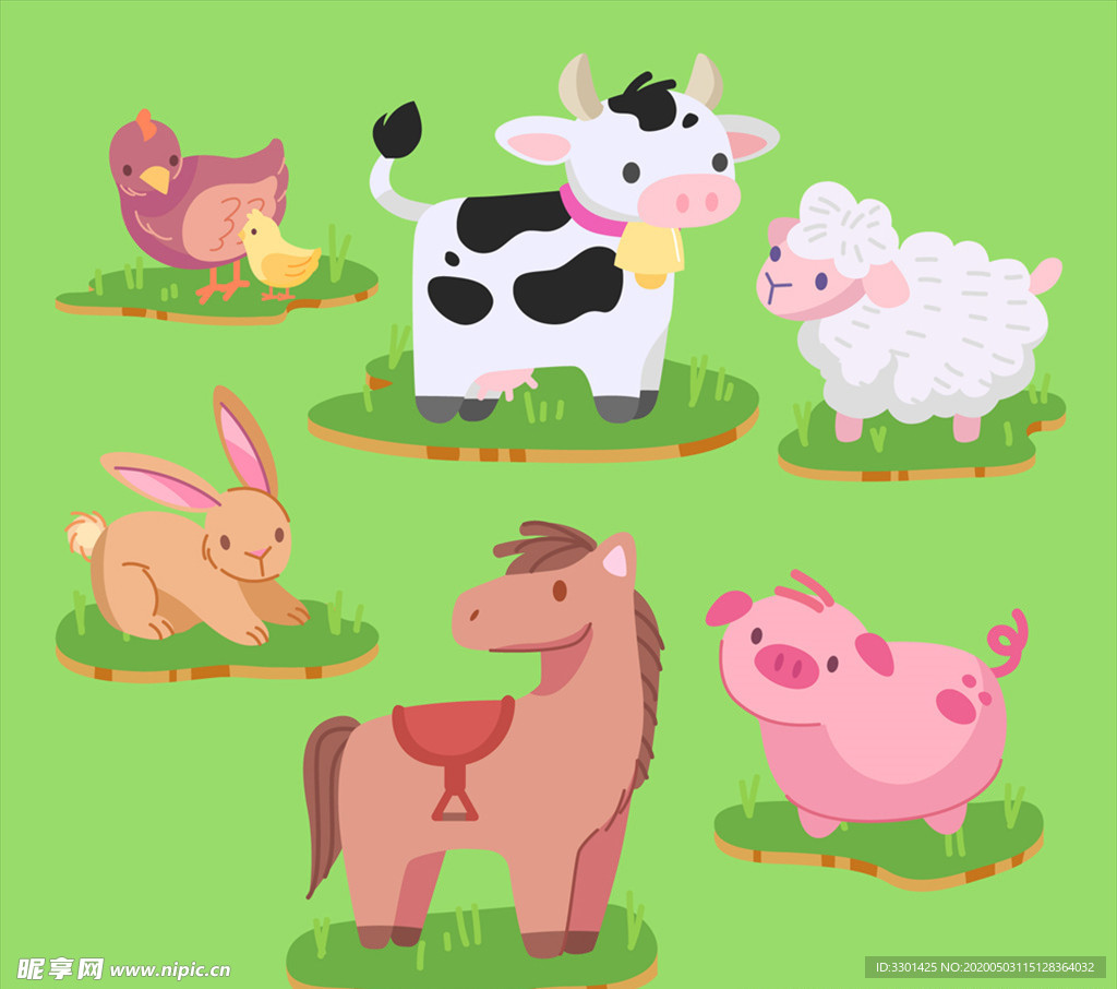 7款 可爱农场动物
