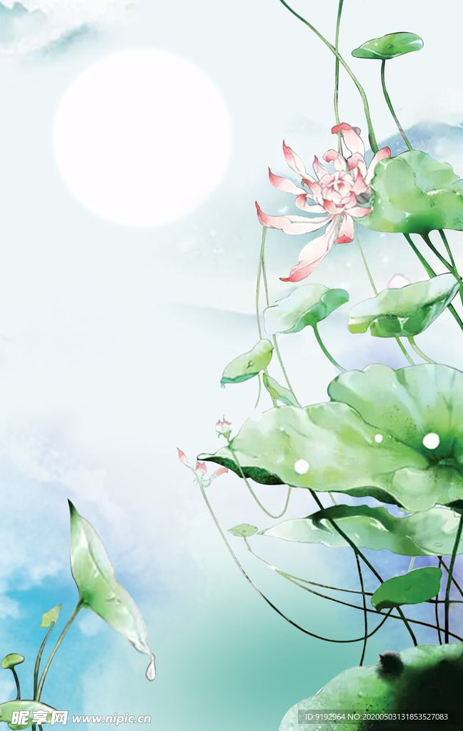 绿色背景