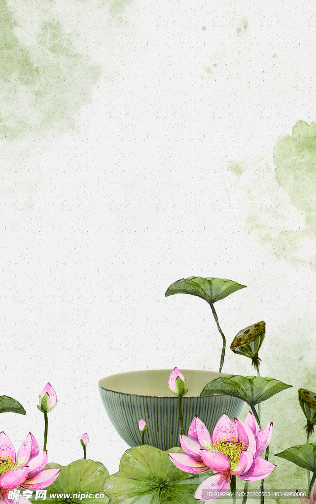 荷花背景