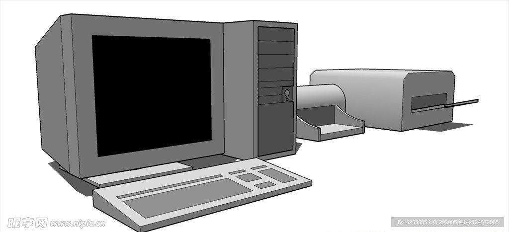 电脑模型
