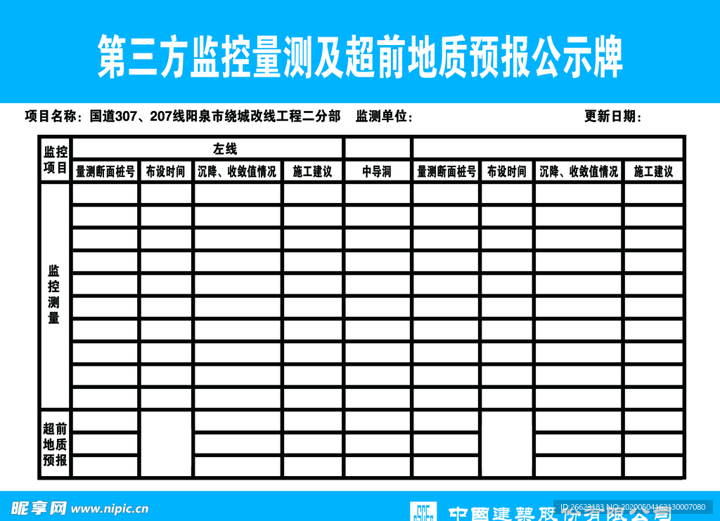 第三方监控量测及超前地质预报公