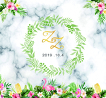 婚礼大理石背景板