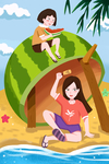 夏天插画
