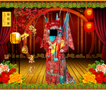 中国风舞台京剧