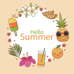 夏季海报模板