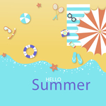 夏季平面海报模板