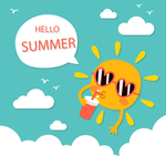 夏季平面海报模板