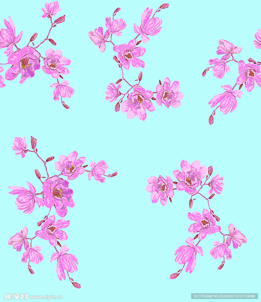 小碎花 手绘花  大牌  潮流