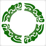 花纹圆