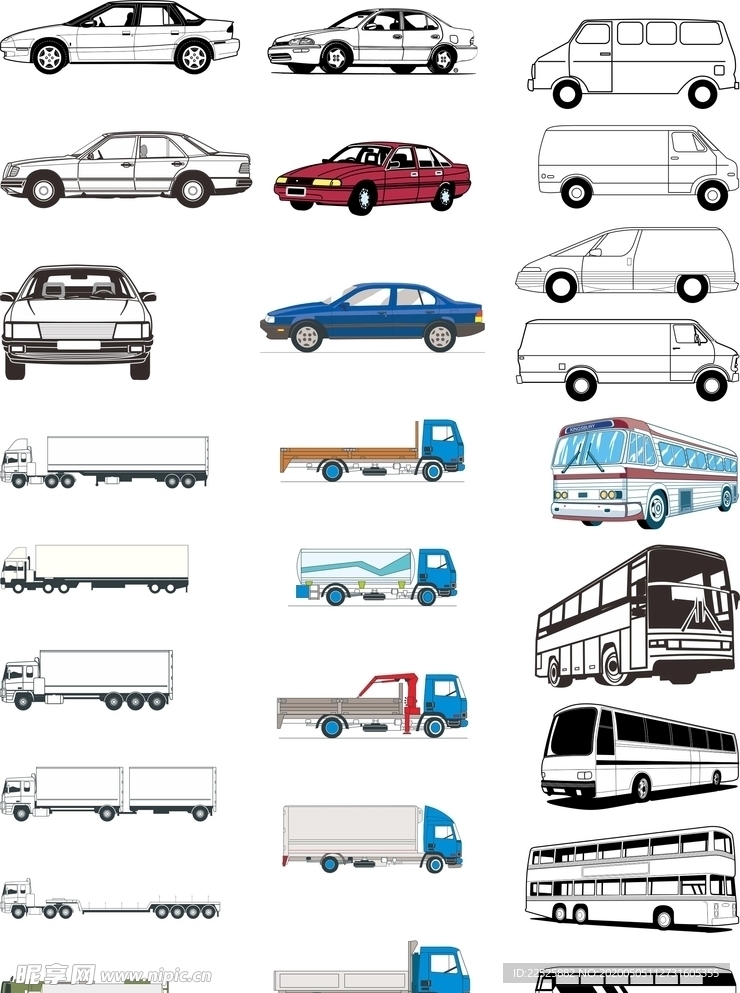 各种车矢量文件