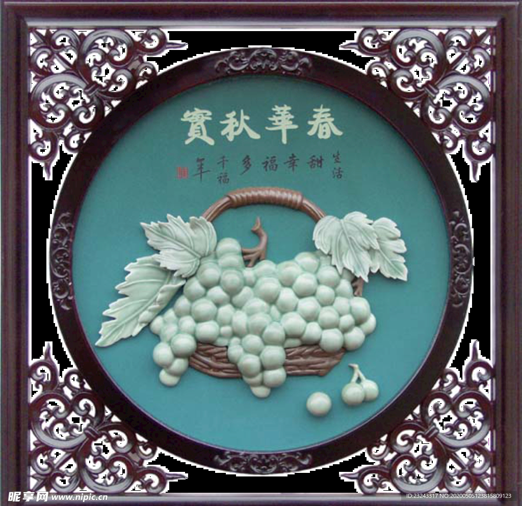 新中式风格家具挂画灯具PSD分