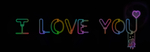 I LOVE YOU 爱你