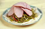 三丝熏肉饼