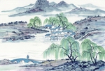 山水画 水墨山水画 意境山水画