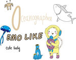 emo 卡通图案 海洋动物