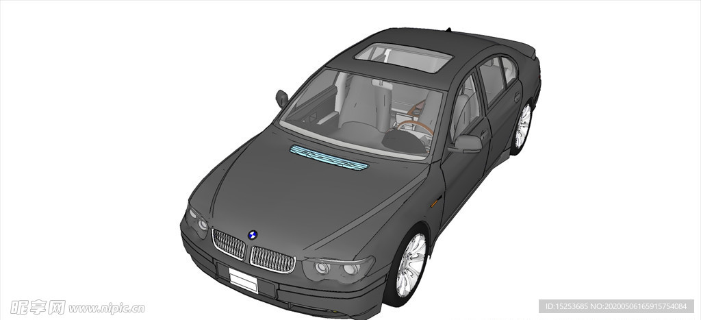 宝马BMW760小轿车模型