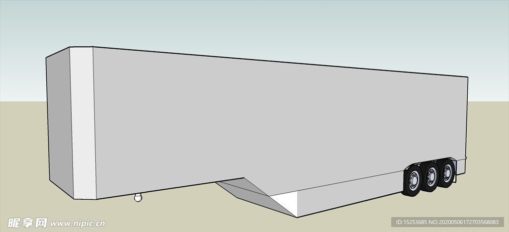大型拖挂车模型