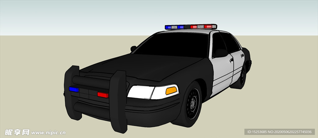 警车模型