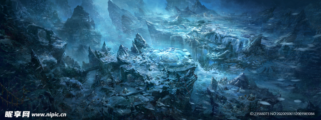 中国风大气插画场景