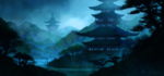 中国风大气插画场景