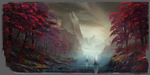 中国风大气插画场景