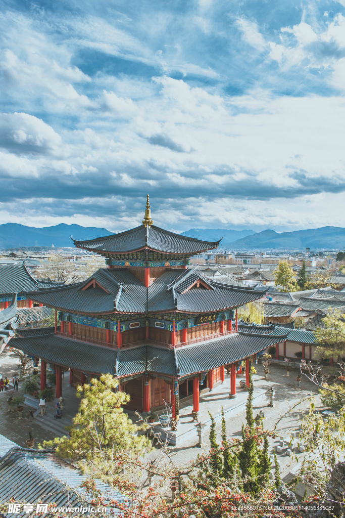 中国风大气插画场景