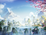 中国风大气插画场景