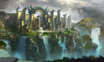 中国风大气插画场景