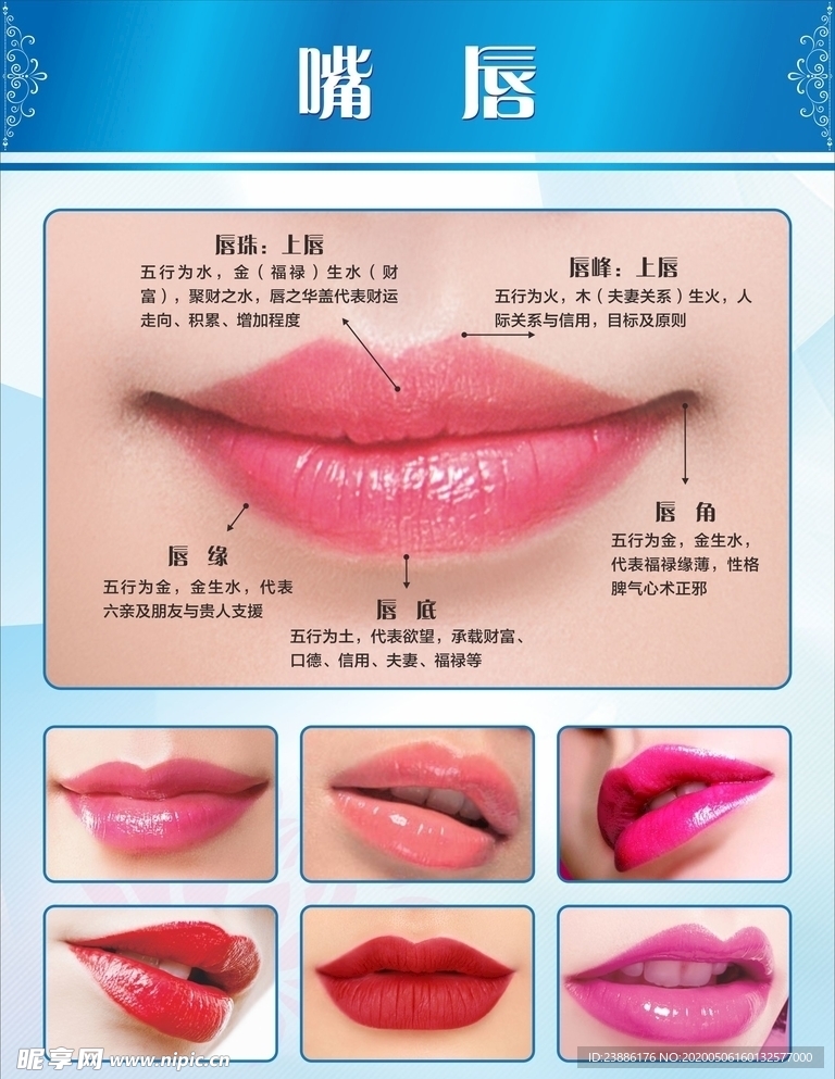 纹绣美容纹唇海报