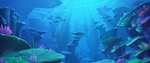 蓝色海洋背景