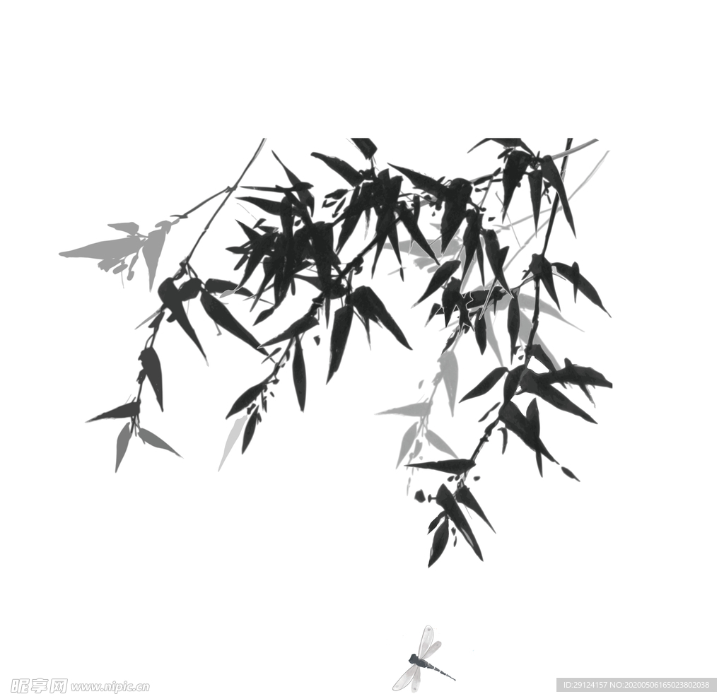 水墨竹子
