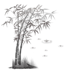 水墨竹子