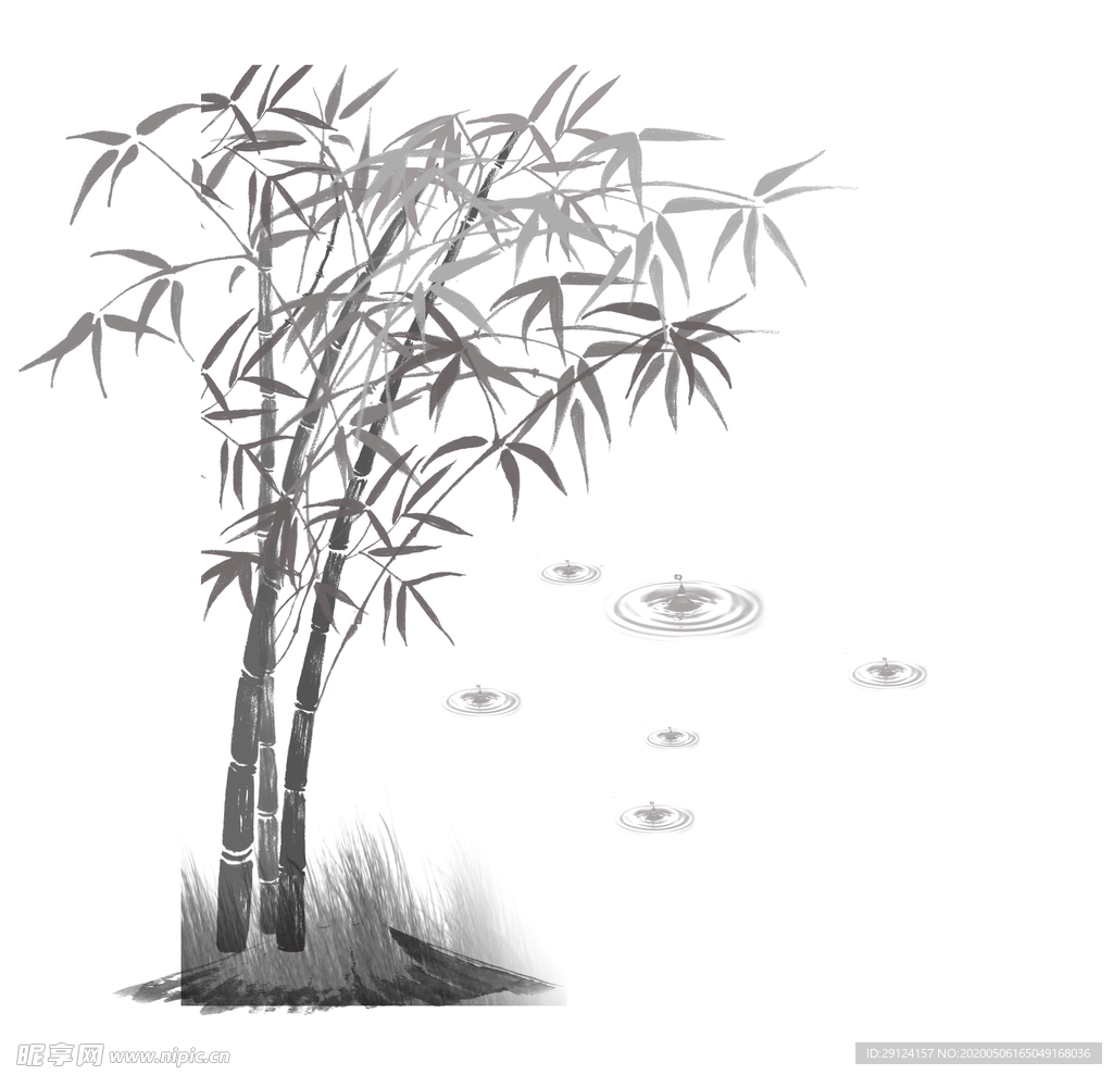 水墨竹子