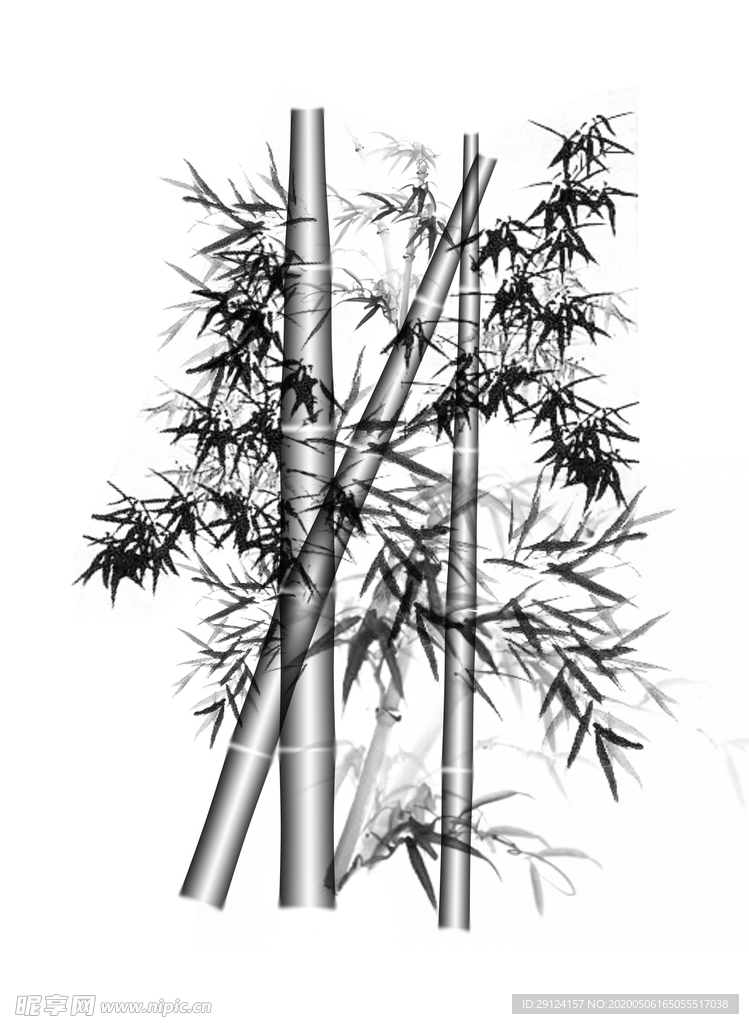 水墨竹子