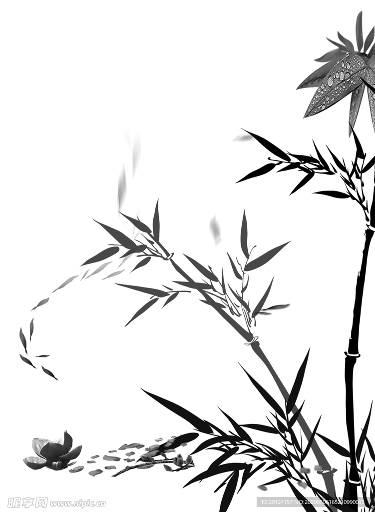 水墨竹子