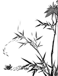 水墨竹子