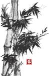 水墨竹子