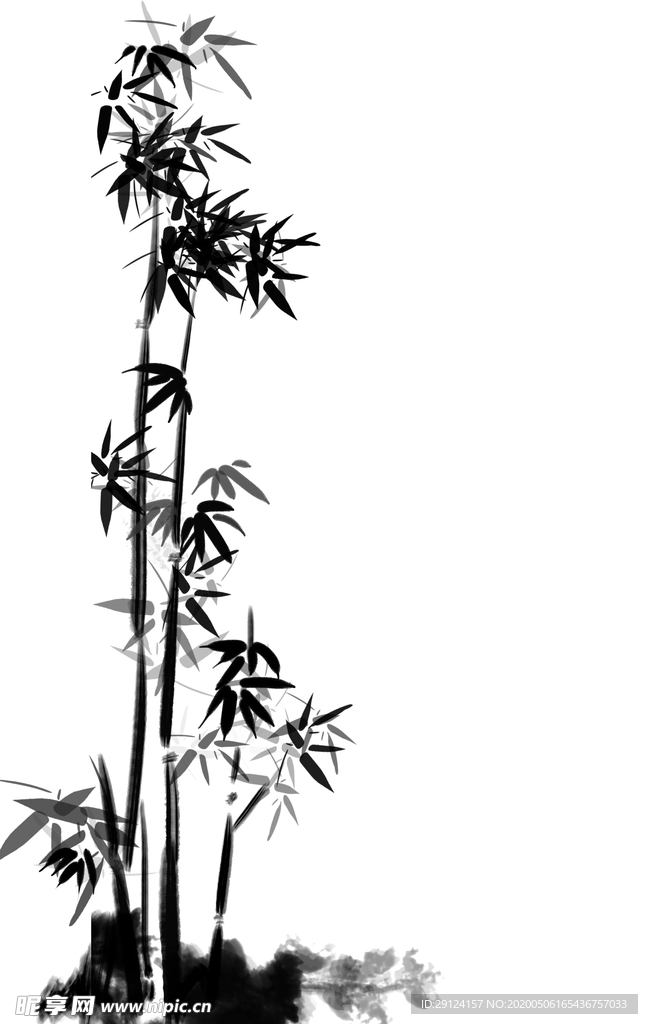 水墨竹子