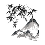 水墨竹子