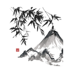 水墨竹子