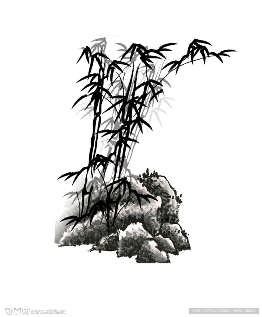 水墨竹子